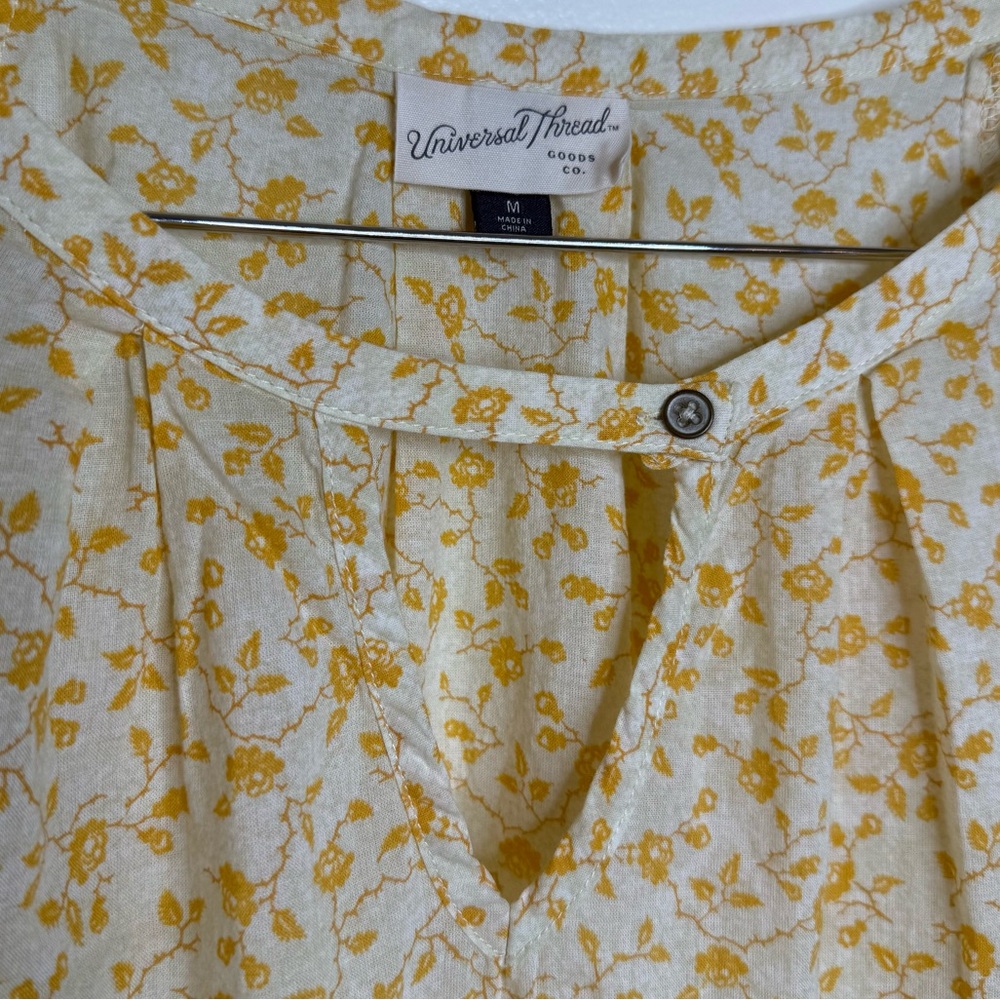 Universal Thread Lightweight Flowy Peasant Blouse… - image 2